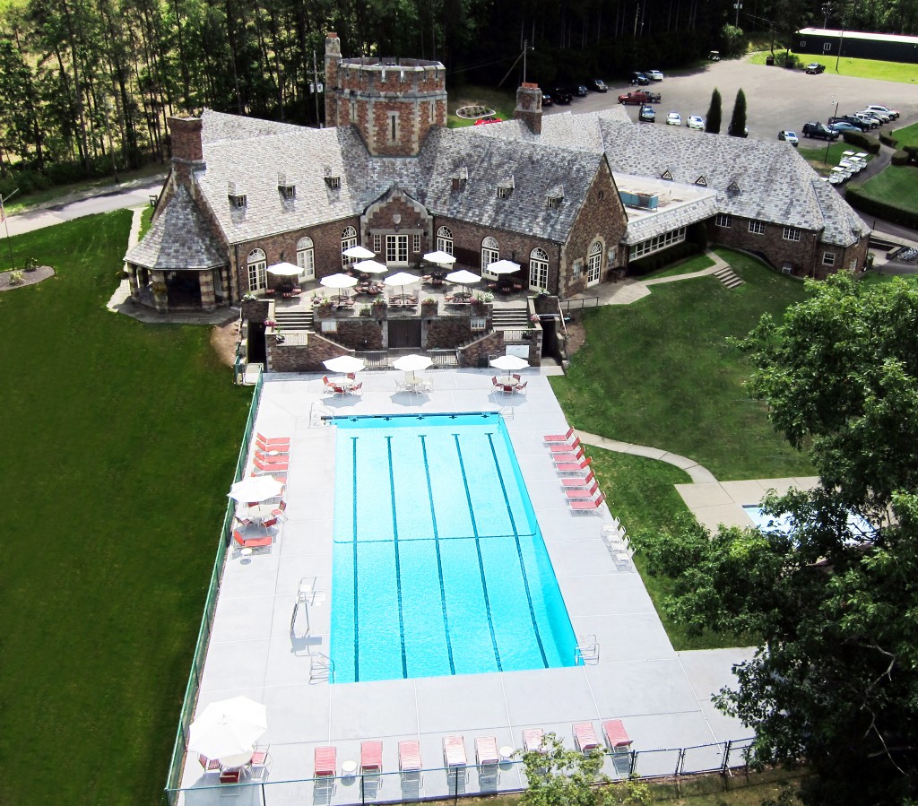 Pool & Clubhouse Aerial